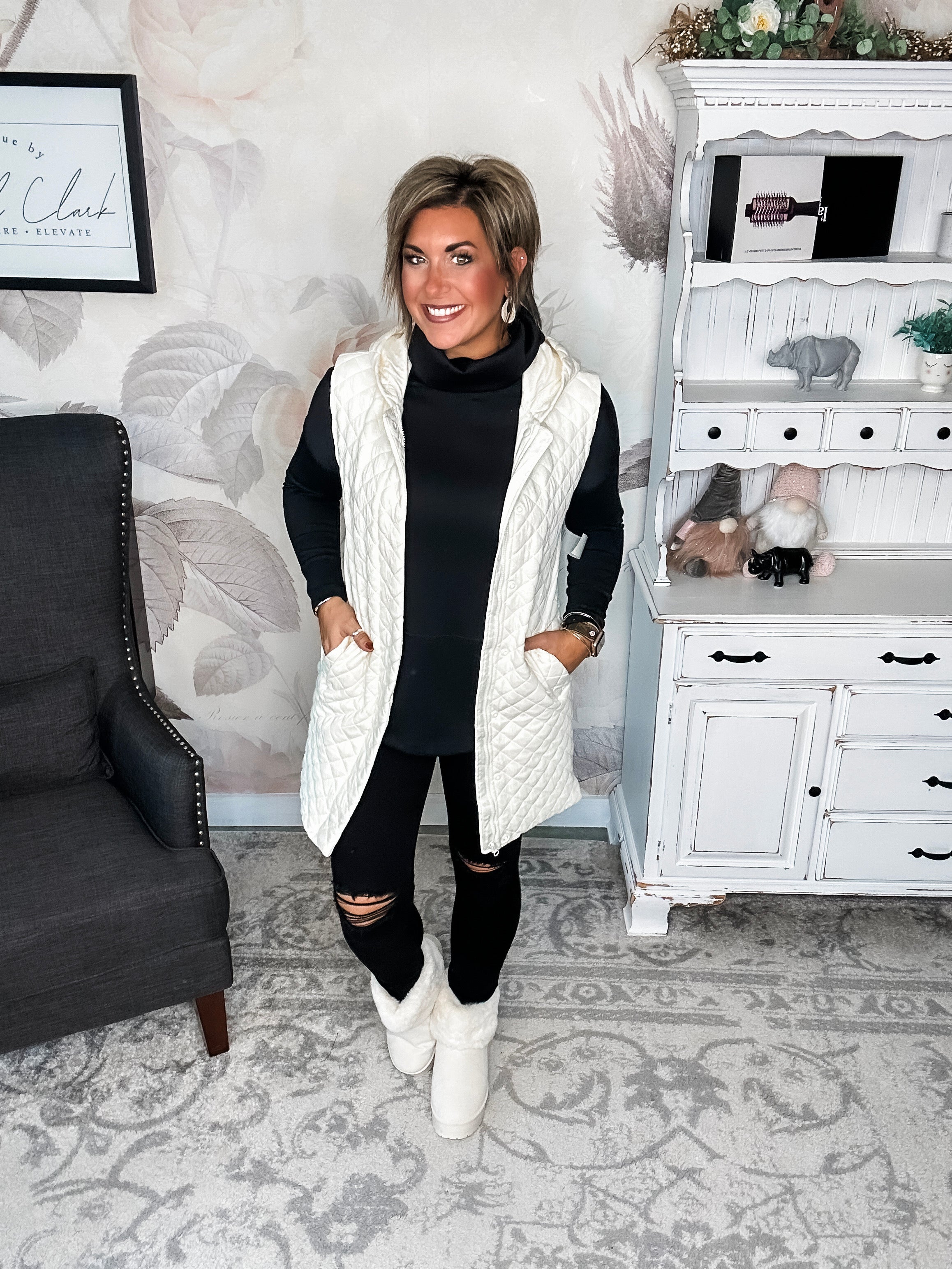 Gonna Move On Quilted Vest