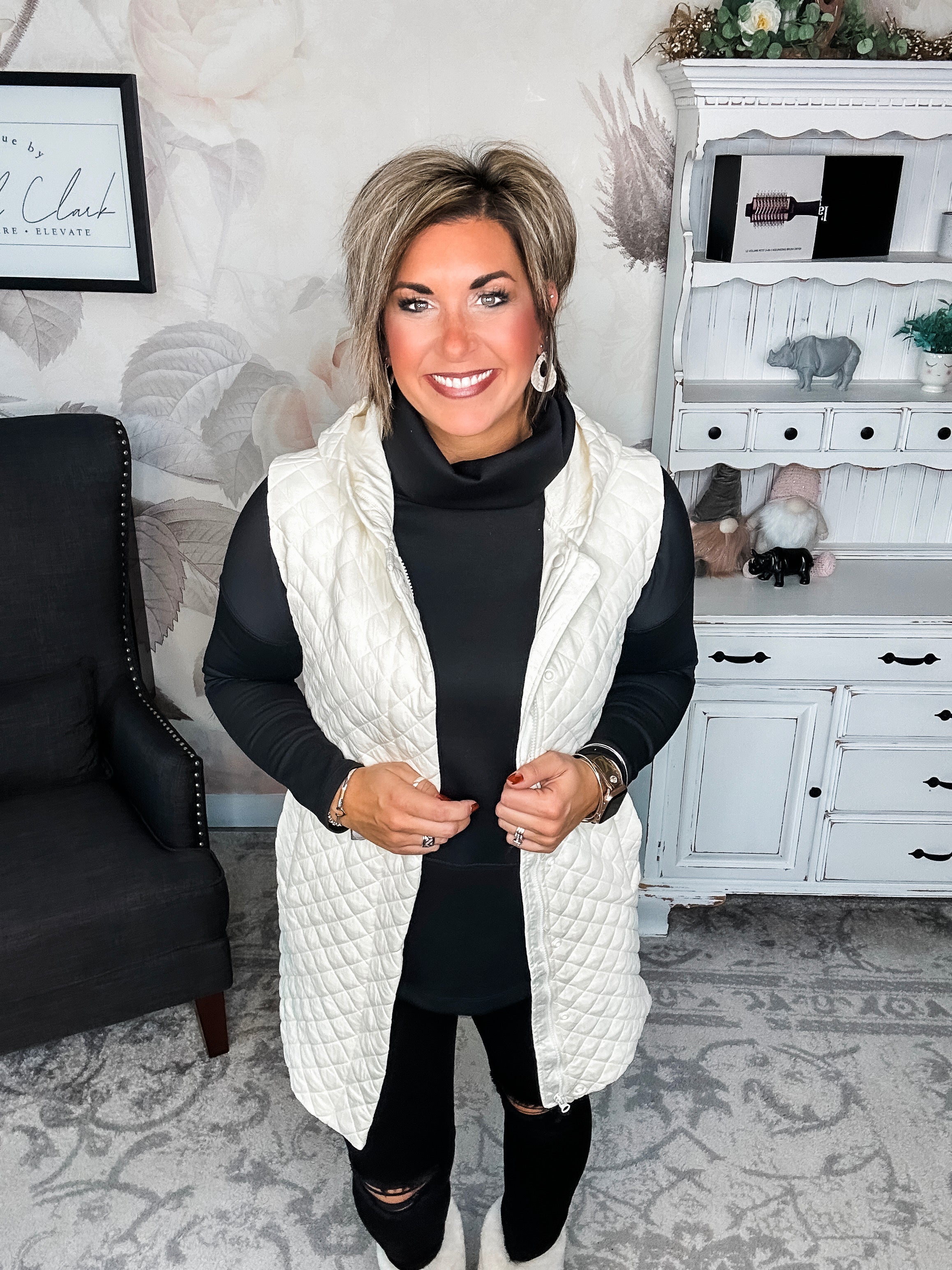 Gonna Move On Quilted Vest