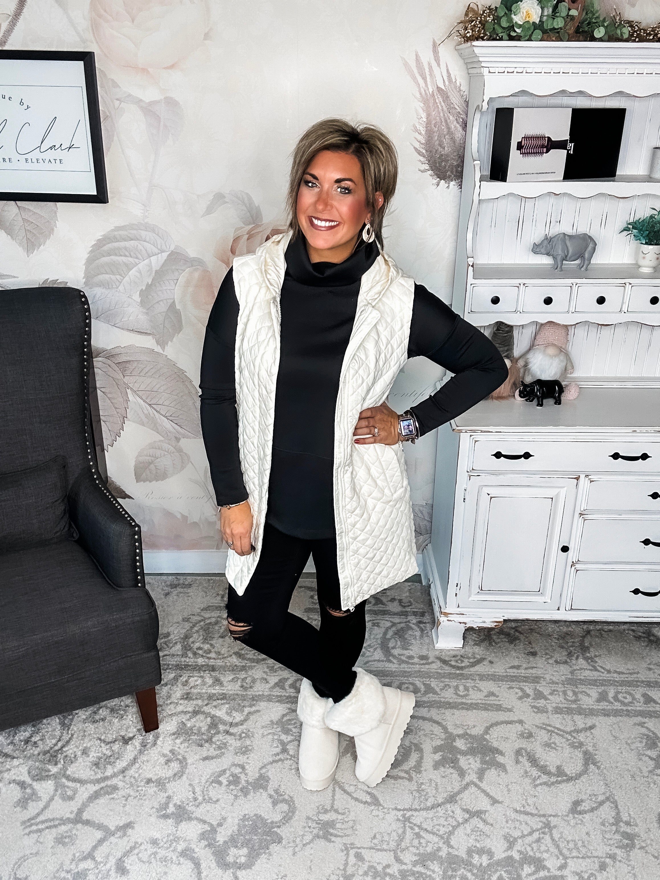 Gonna Move On Quilted Vest