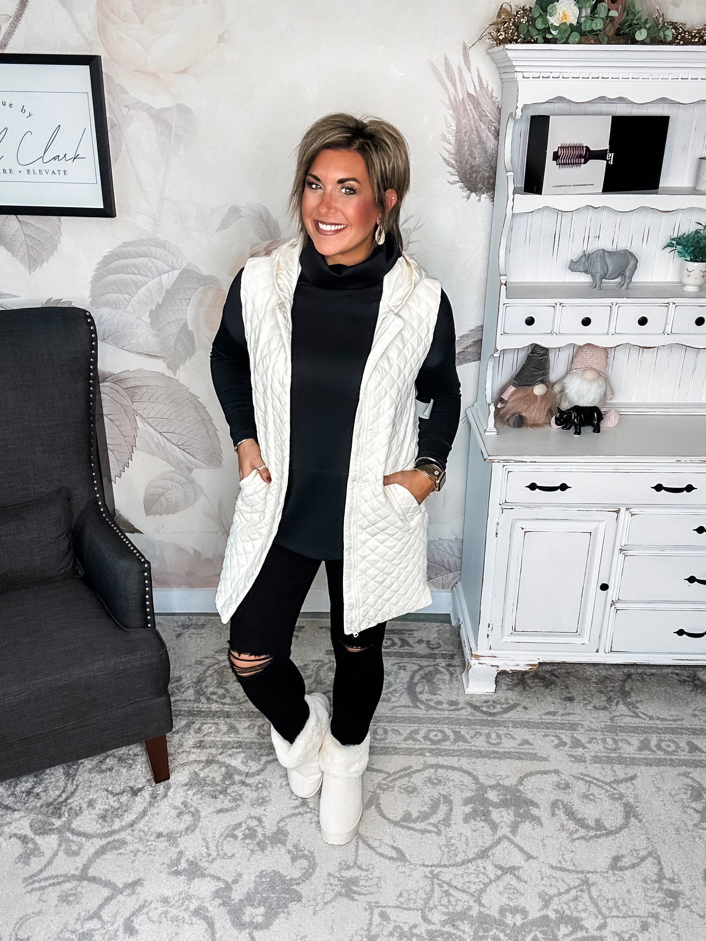 Gonna Move On Quilted Vest