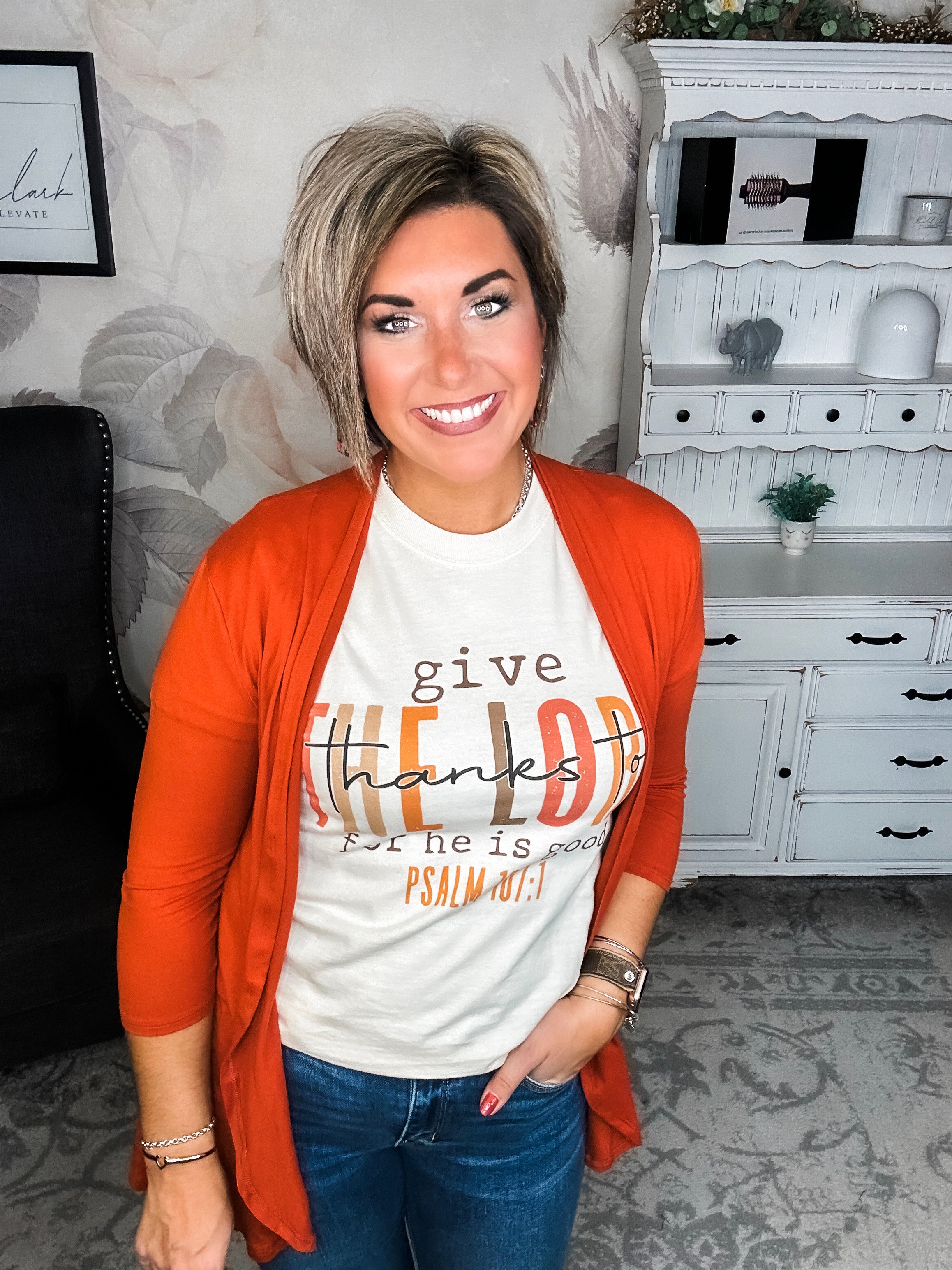 Give Thanks To The Lord Graphic Tee