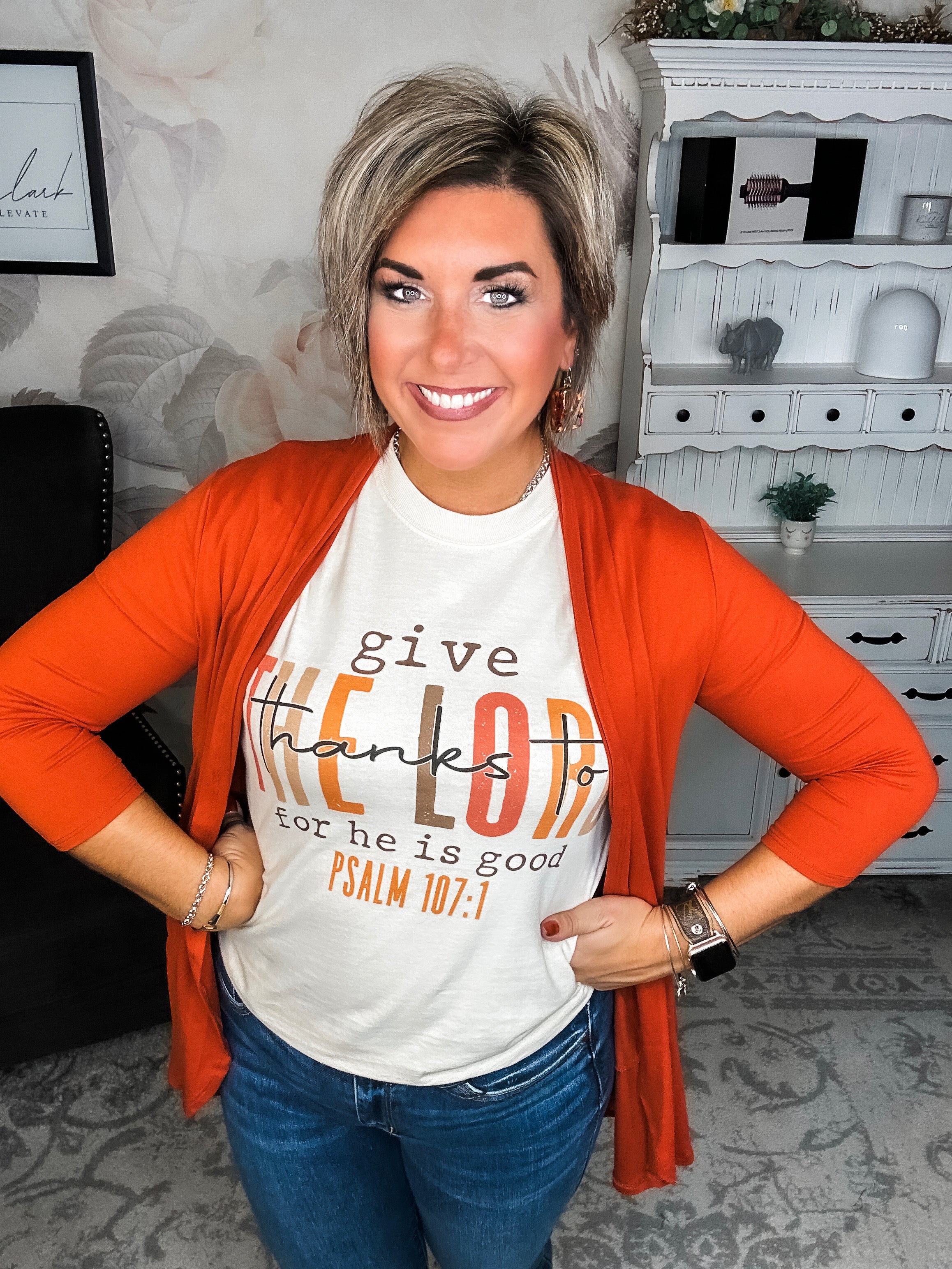 Give Thanks To The Lord Graphic Tee