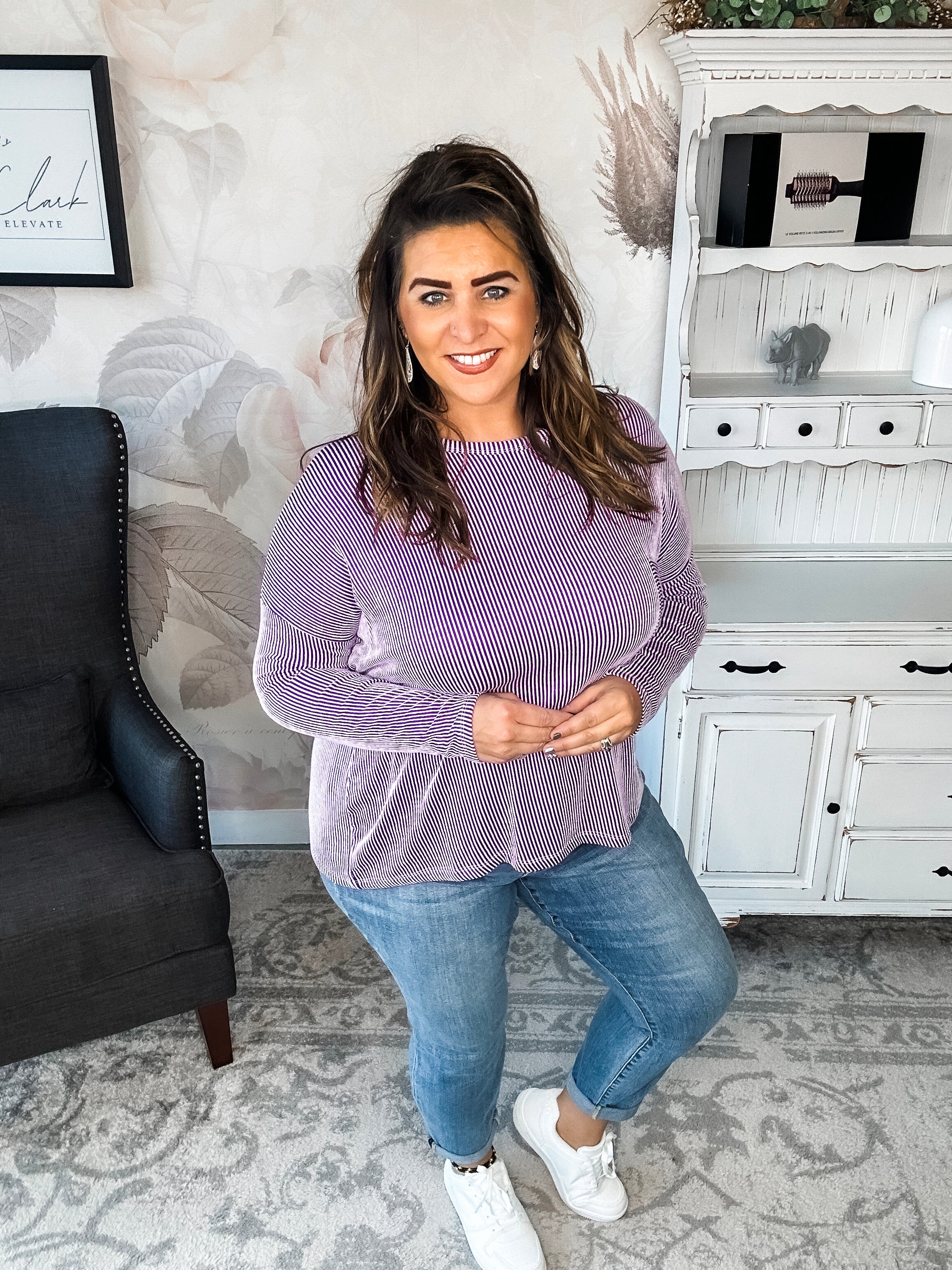 Into The Night Pullover - Violet