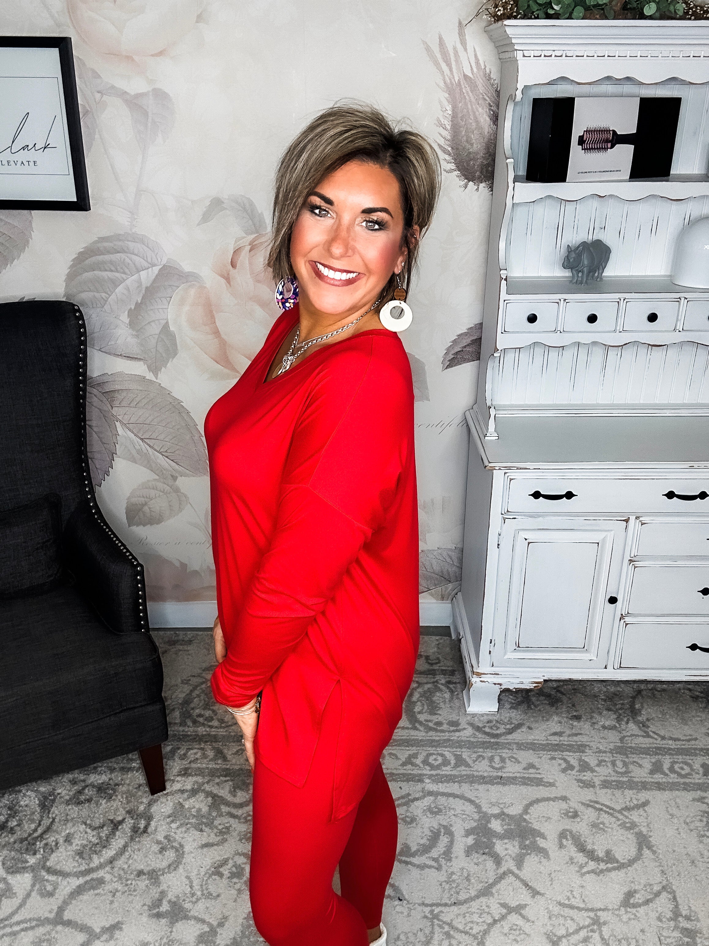 You Can't Resist This Lounge Set - Ruby