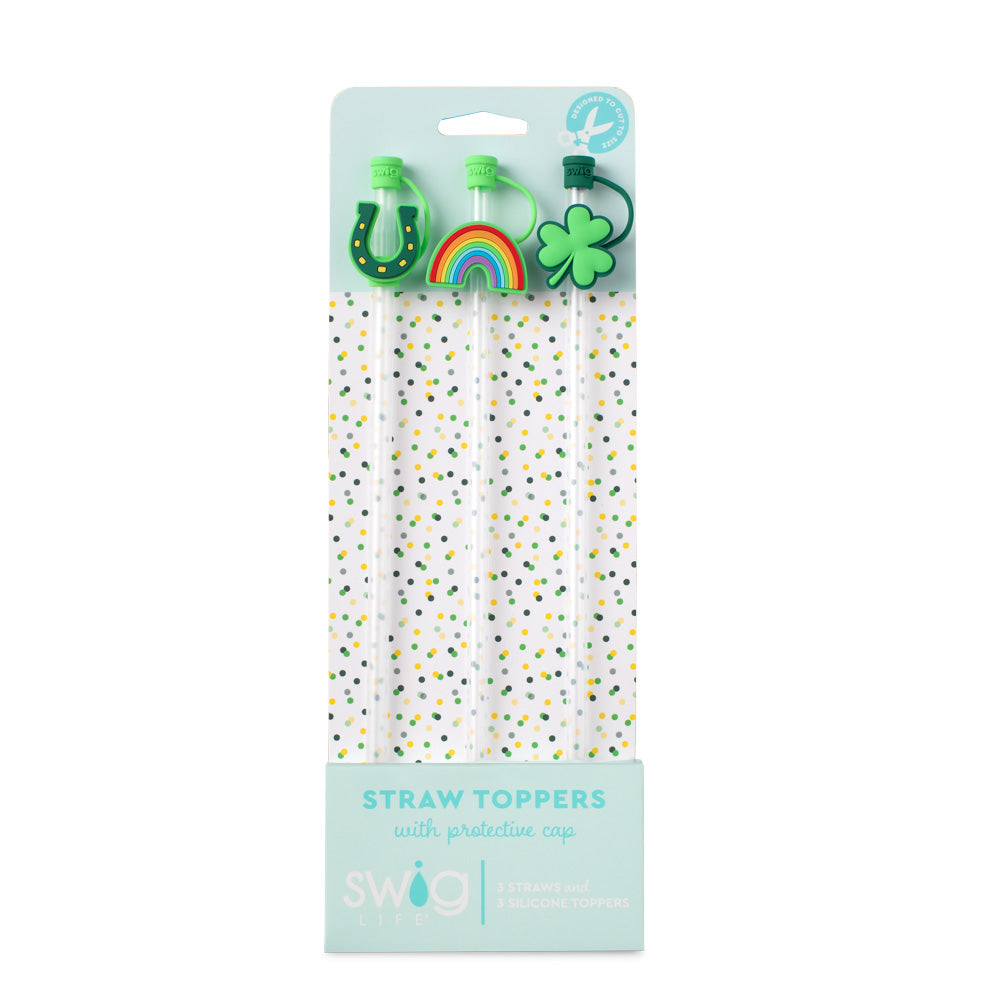 Swig St. Patrick's Day Straw Topper Set