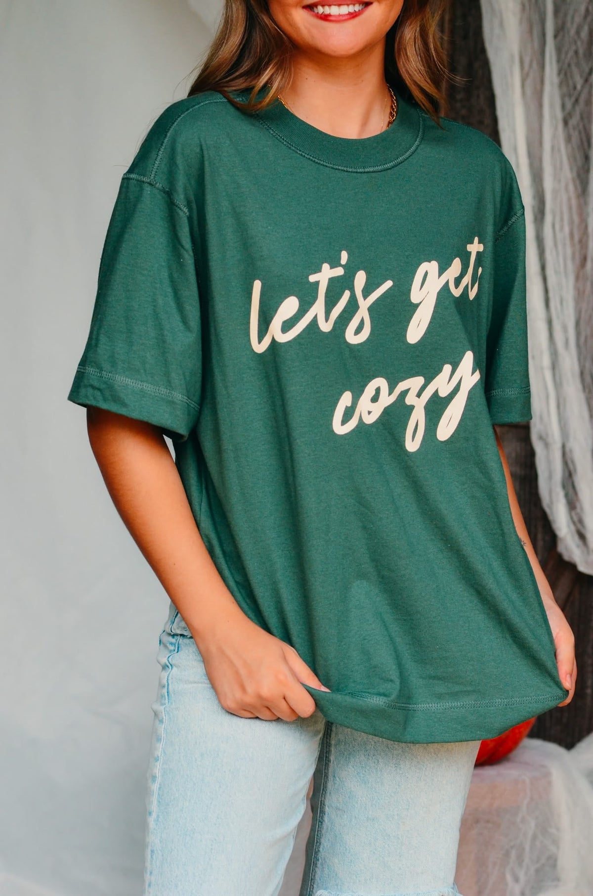 Let's Get Cozy Boxy Tee *ONLINE EXCLUSIVE*