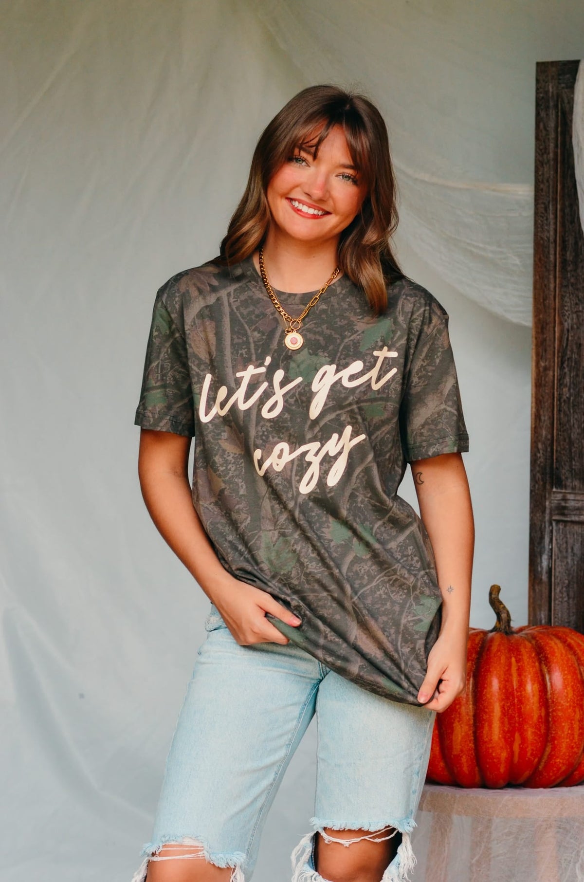 Let’s Get Cozy Dark Camo Shortsleeve *ONLINE EXCLUSIVE*