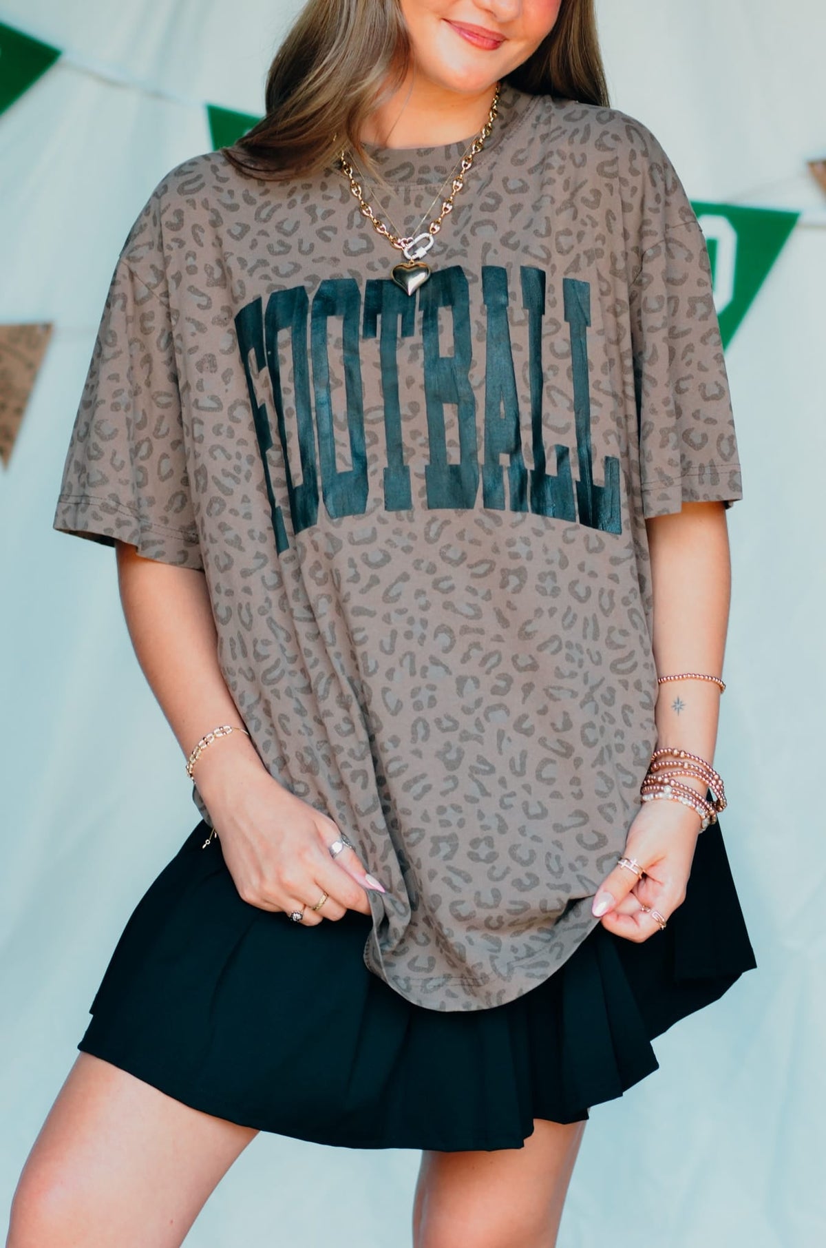 Football Brown Leopard Tee *ONLINE EXCLUSIVE*