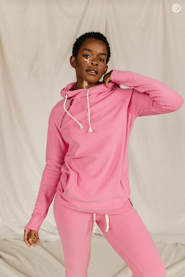 Ampersand Avenue - Doublehood™ Sweatshirt - Pink Tulip