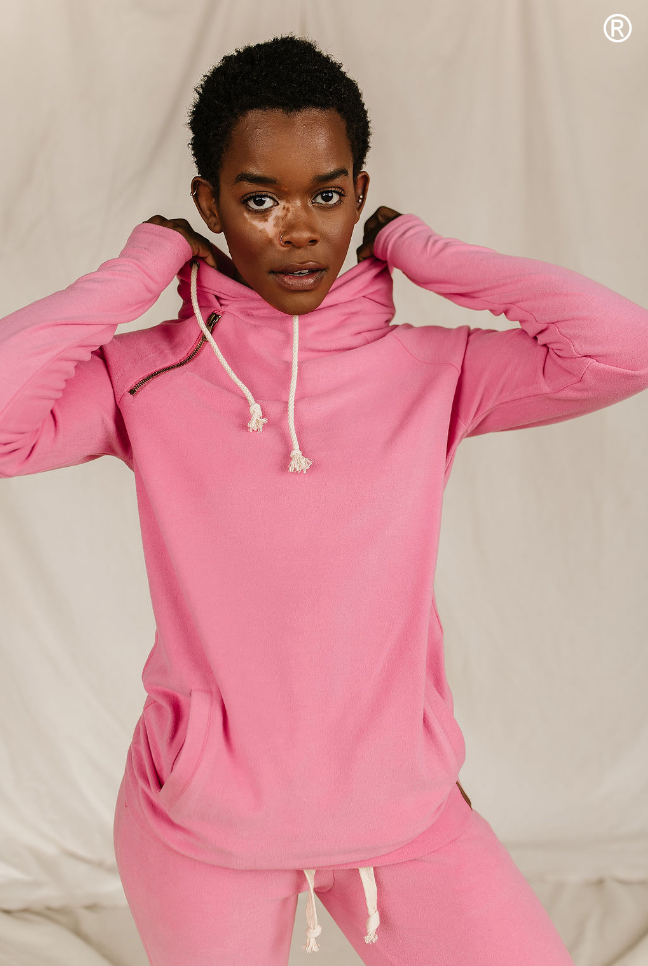 Ampersand Avenue - Doublehood™ Sweatshirt - Pink Tulip