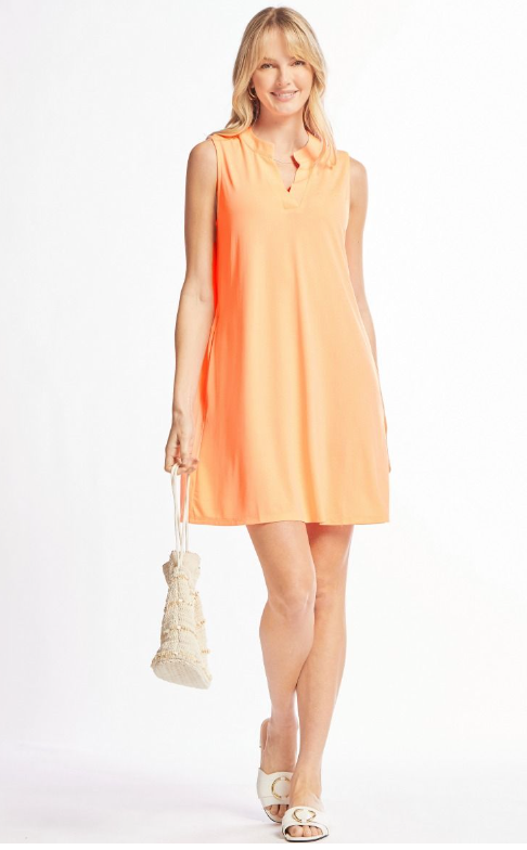 Greatest of Times Tank Dress - Neon Orange
