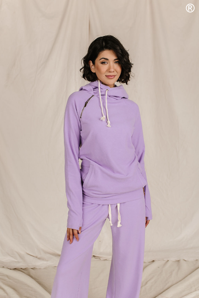 Ampersand Avenue - Doublehood™ Sweatshirt - Wisteria