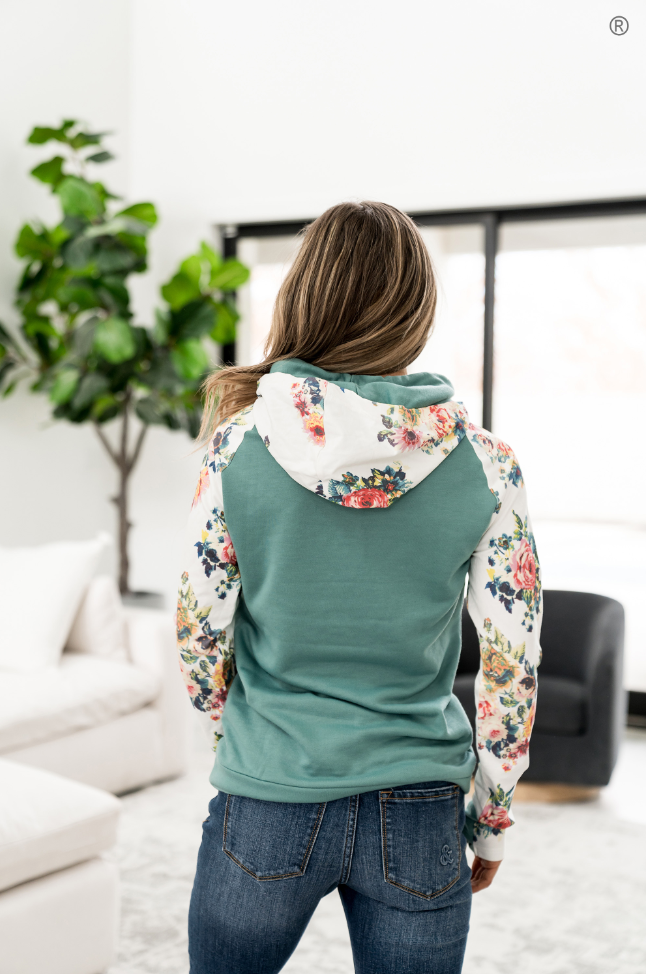 Ampersand Avenue - Doublehood™ Sweatshirt - Once & Floral