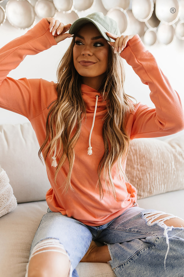 Ampersand Avenue - Doublehood™ Sweatshirt - Orange Peel