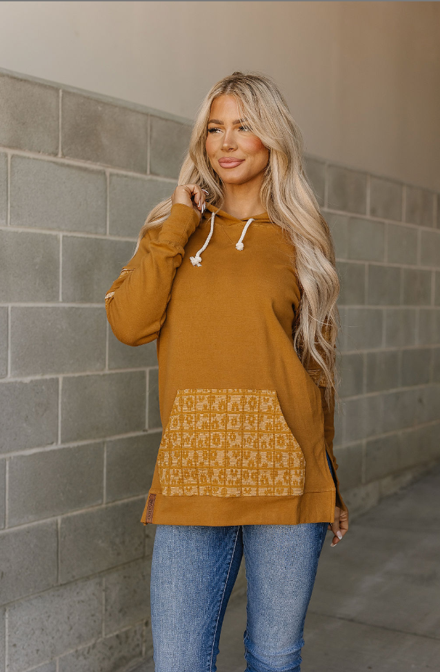 Ampersand Avenue SideSlit Hoodie - Made For You