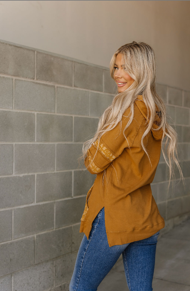 Ampersand Avenue SideSlit Hoodie - Made For You