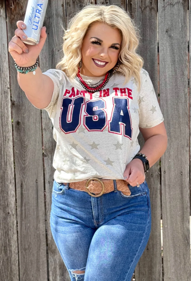 Party In The USA Stars Tee