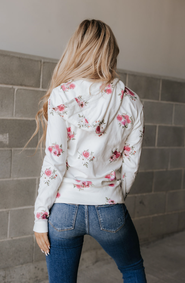 Ampersand Avenue Halfzip Sweatshirt - Garden Bloom