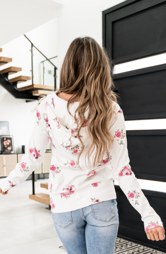 Ampersand Avenue Halfzip Sweatshirt - Garden Bloom