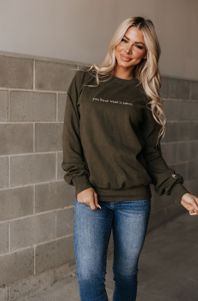 Ampersand Avenue University Pullover - What It Takes