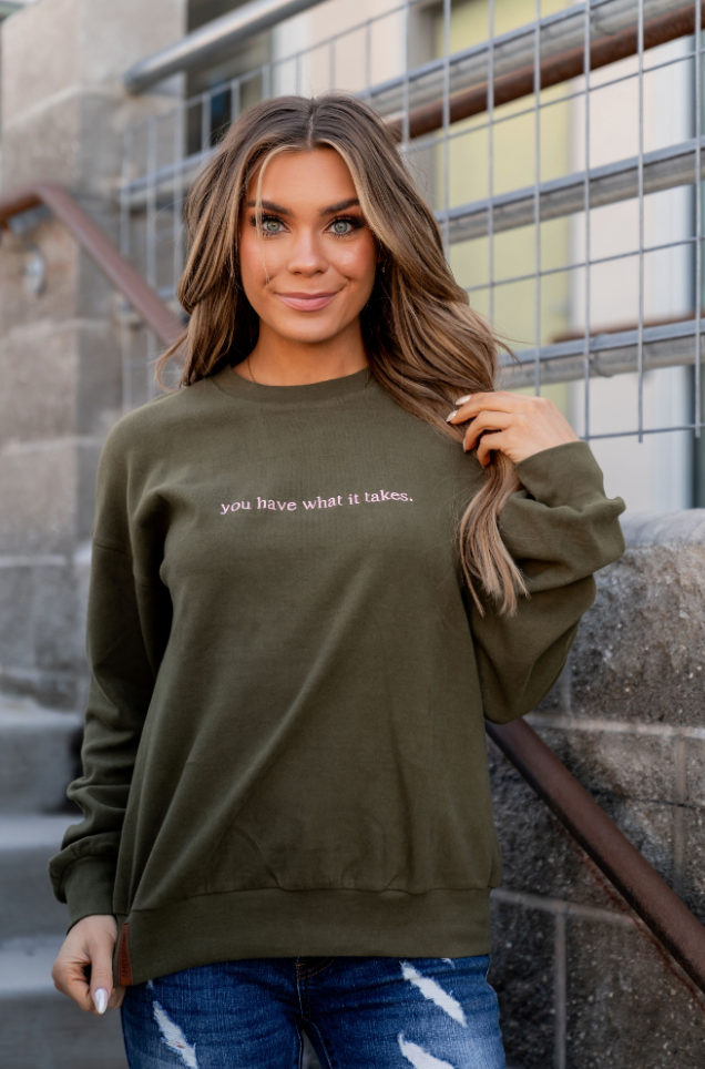 Ampersand Avenue University Pullover - What It Takes