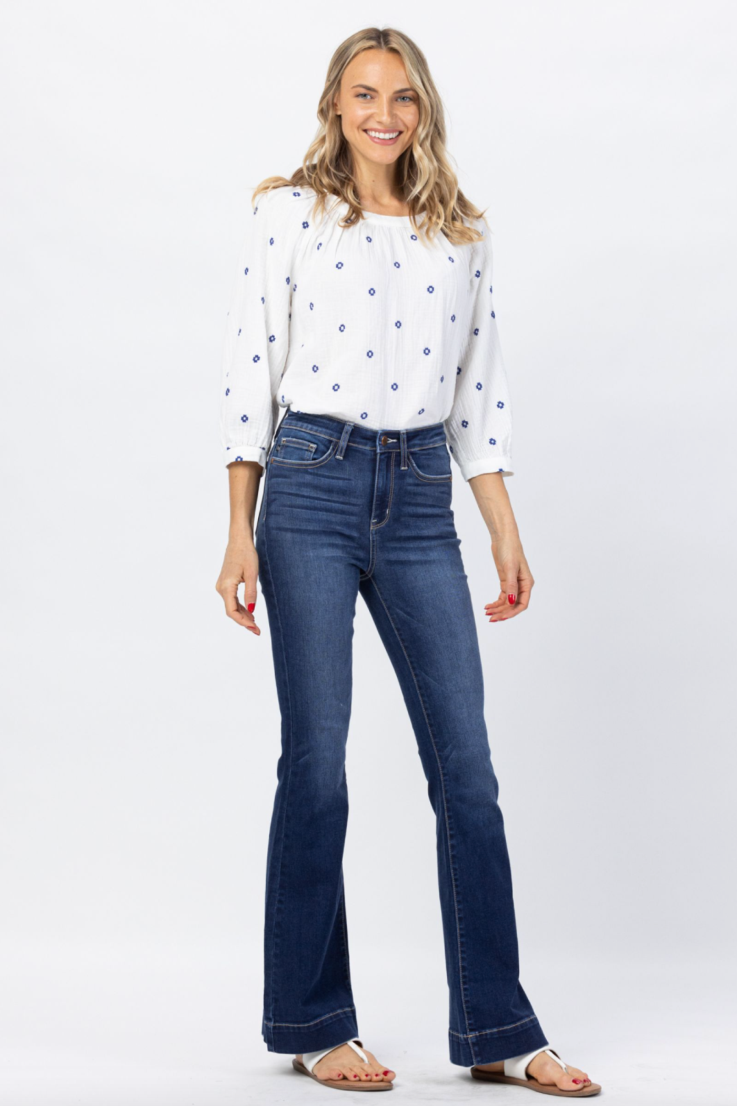 Judy Blue Dark Wash Trouser Flare Jeans