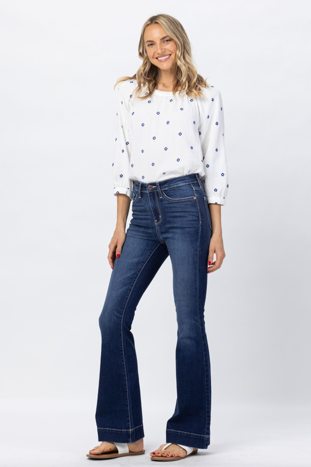 Judy Blue Dark Wash Trouser Flare Jeans
