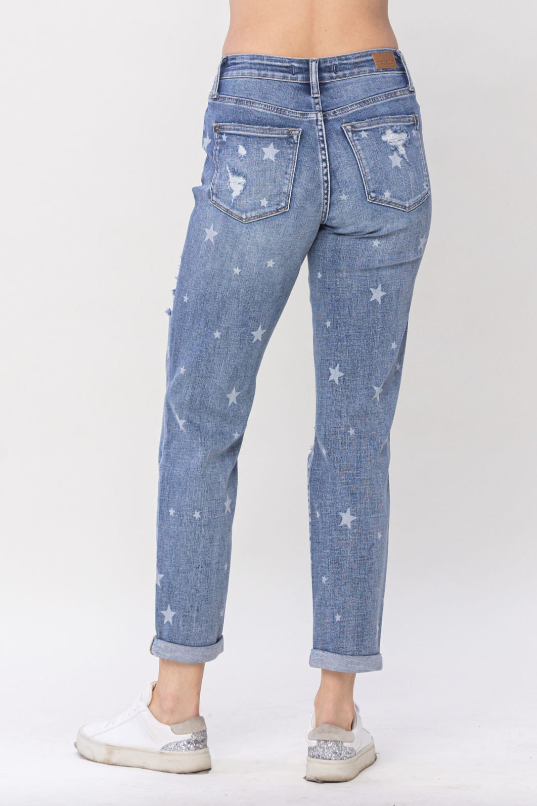 Judy Blue Star Crossed Destroy Boyfriend Jeans