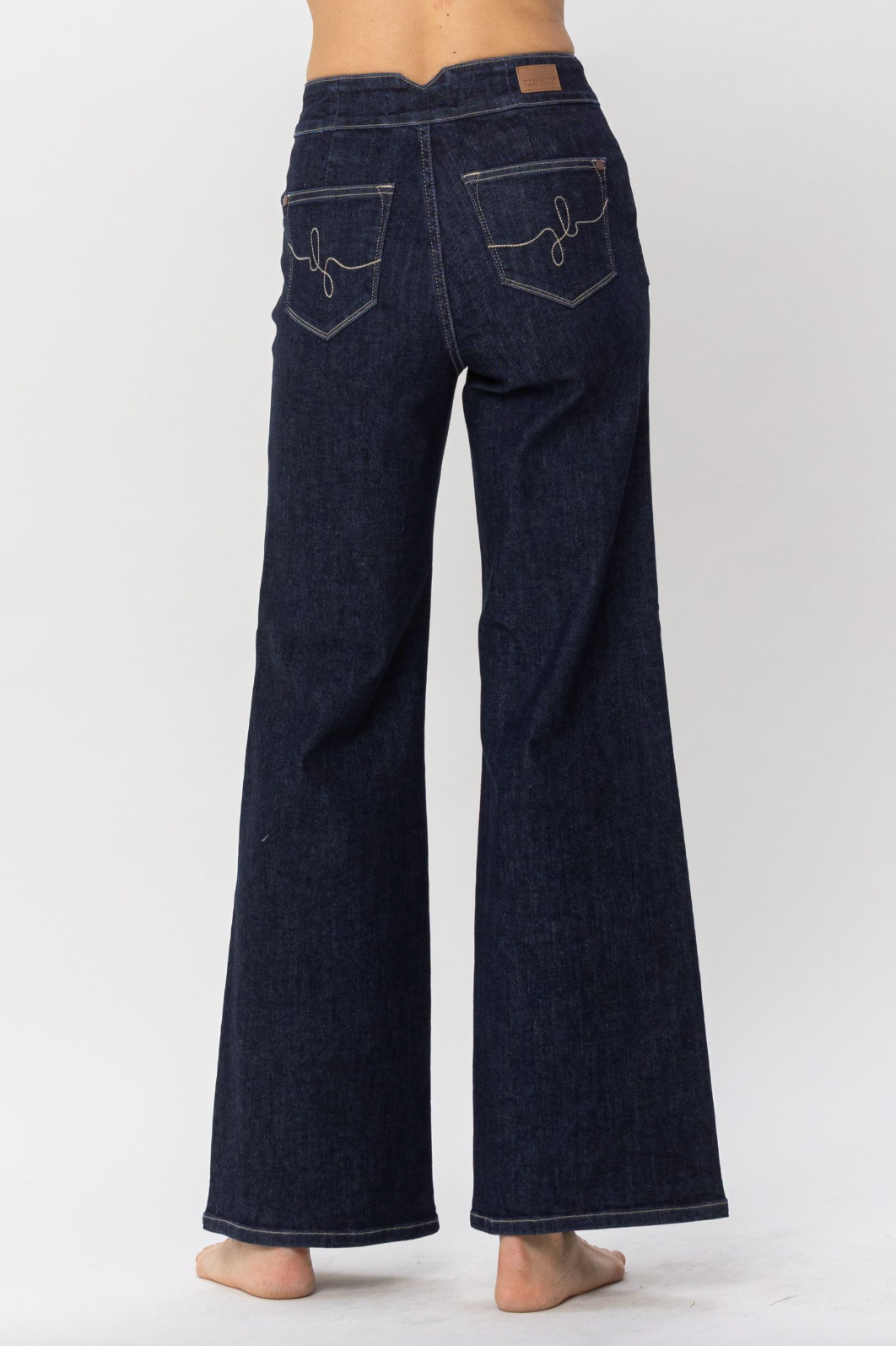 Judy Blue Rinse Wash Wide Leg Jeans