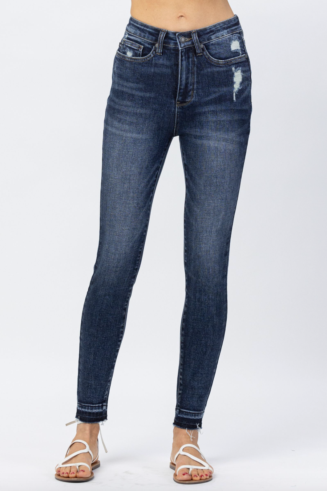 Judy Blue Release Hem Tummy Control Skinny Jeans