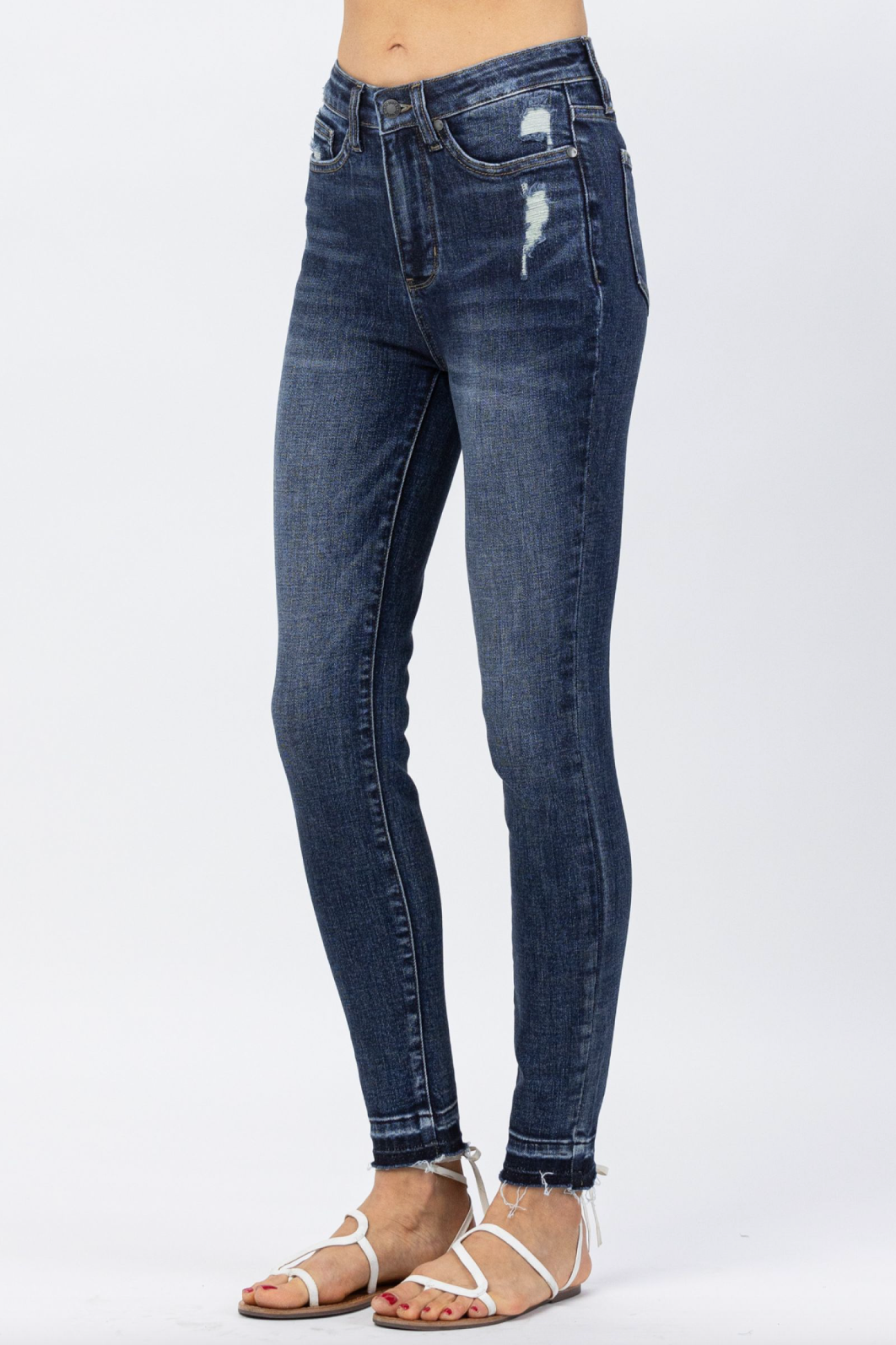 Judy Blue Release Hem Tummy Control Skinny Jeans