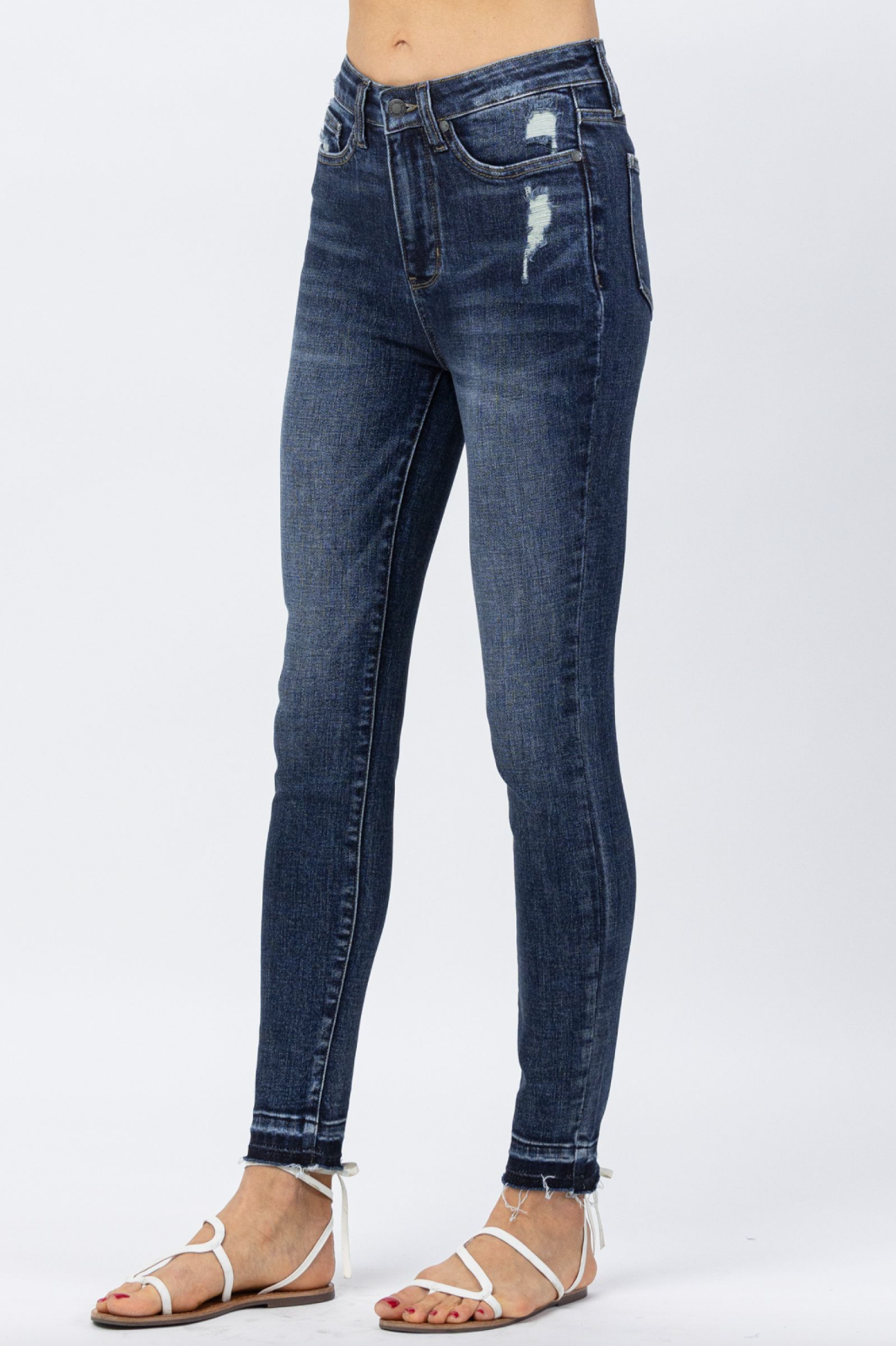 Judy Blue Release Hem Tummy Control Skinny Jeans