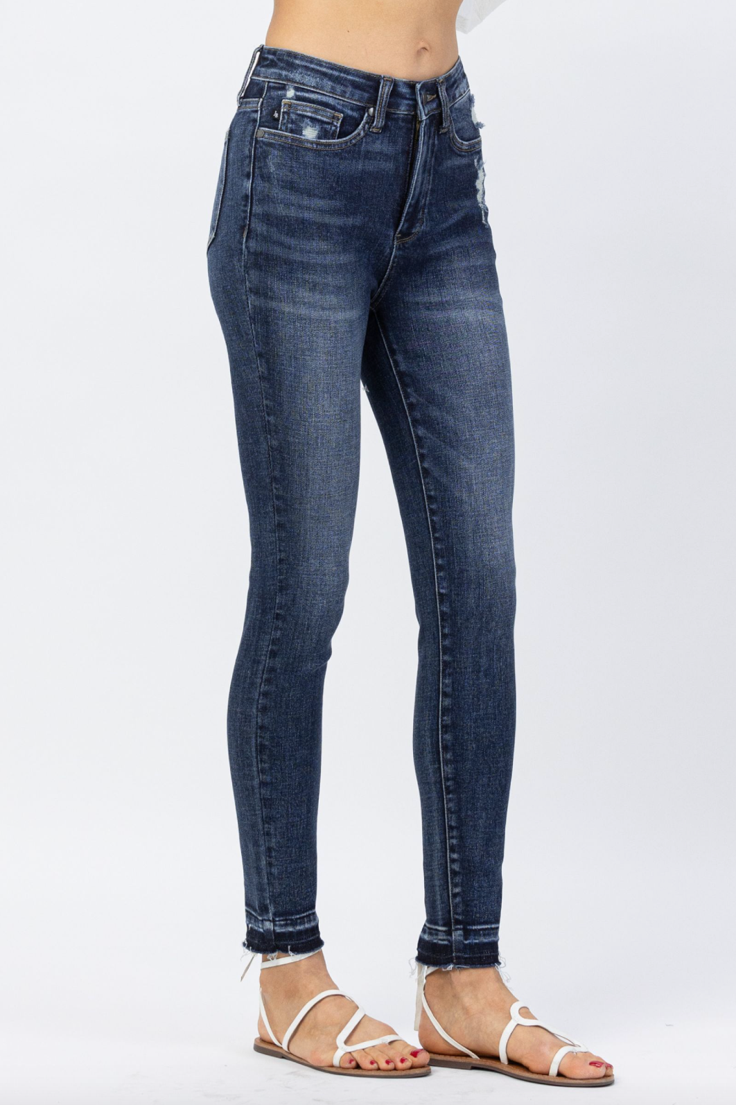 Judy Blue Release Hem Tummy Control Skinny Jeans