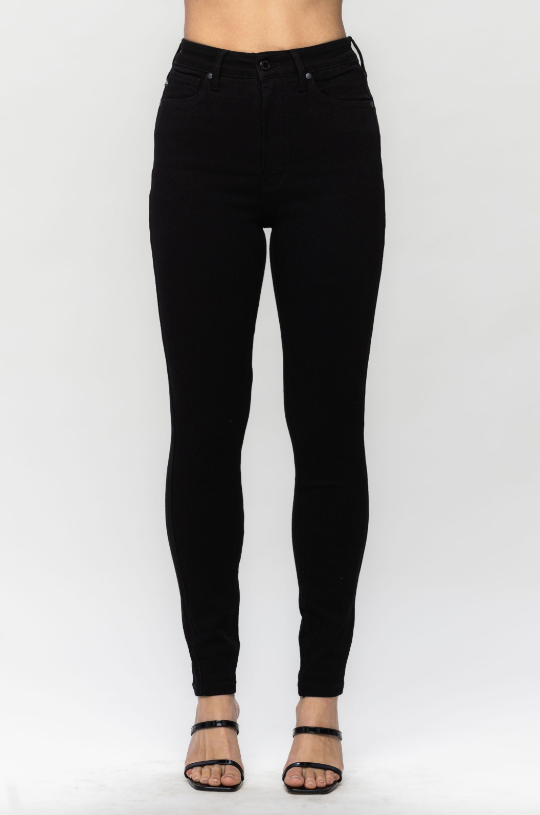Judy Blue Tummy Control Skinny Jeans - Black
