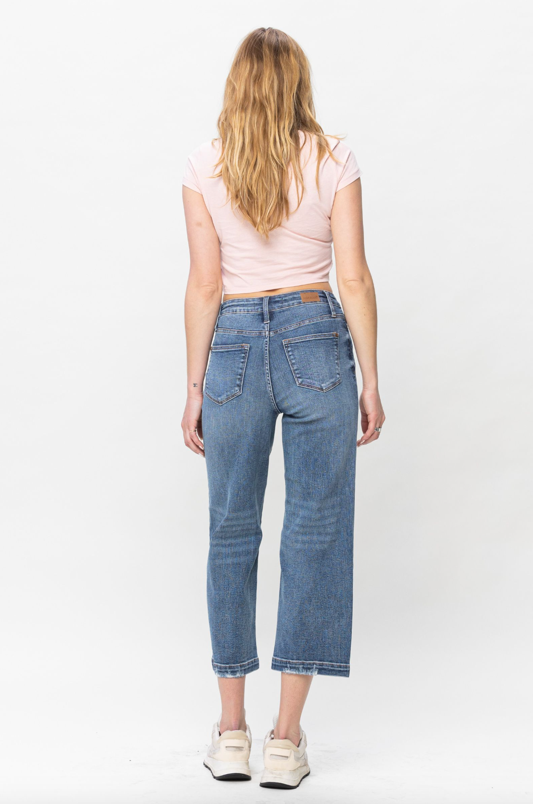 Judy Blue Vintage Wash Wide Leg Crops