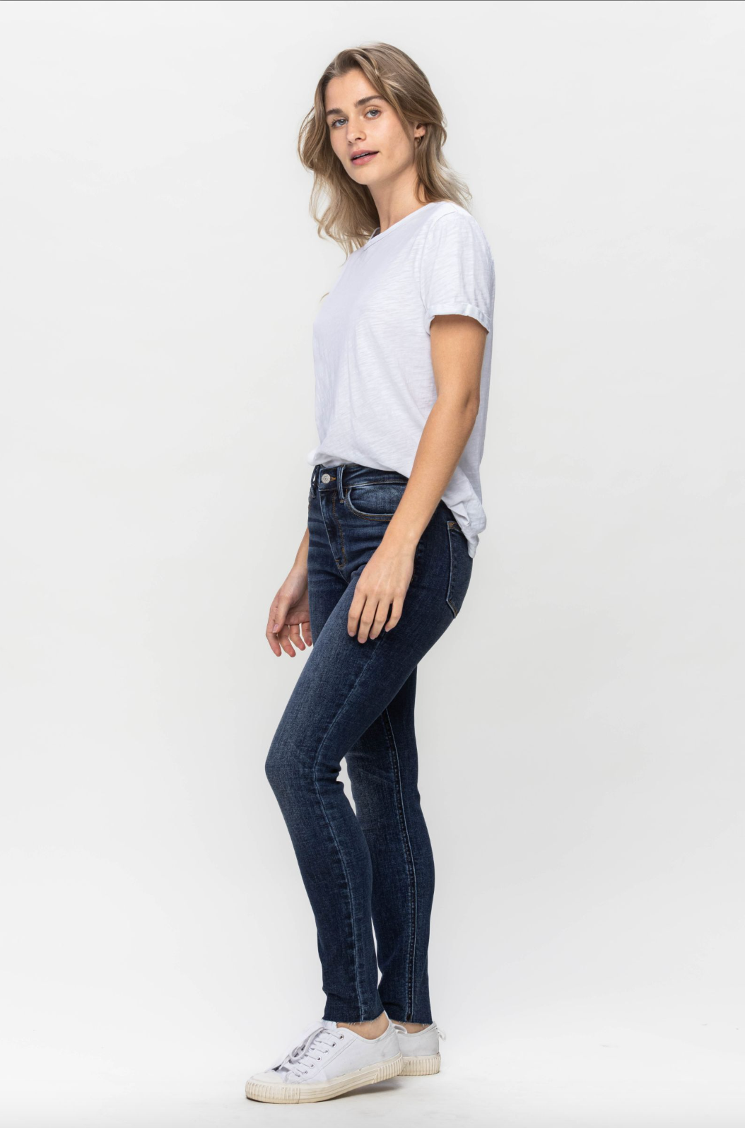 Judy Blue Vintage Raw Hem Skinny Jeans