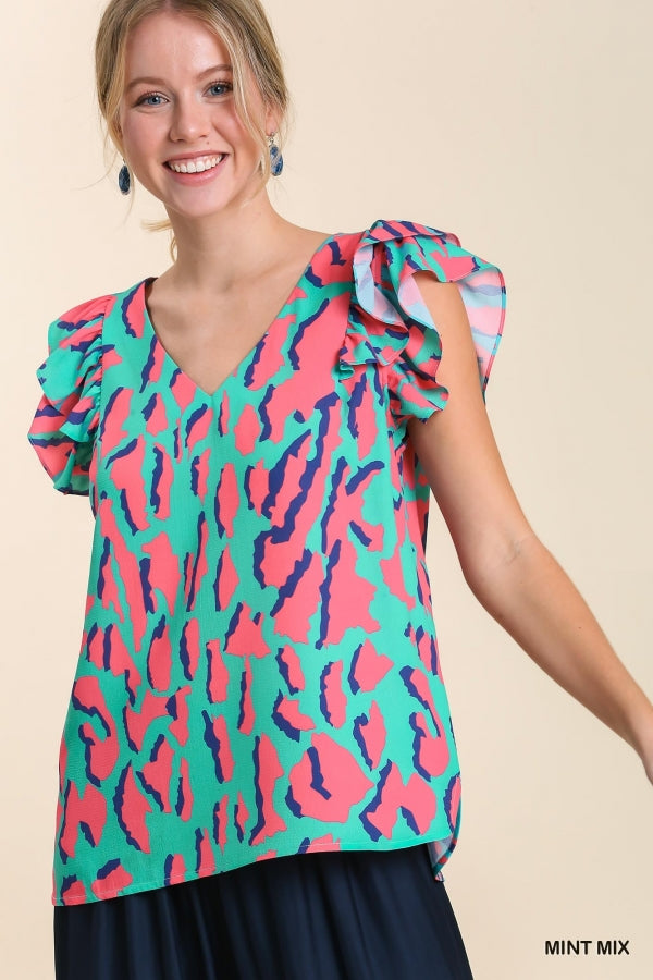 Glimpse of the Past Blouse - Mint Mix