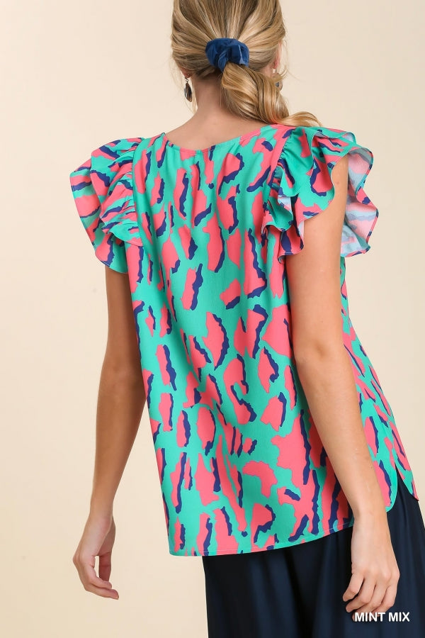 Glimpse of the Past Blouse - Mint Mix