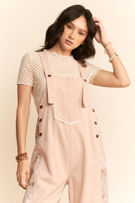 Sweet Symphony Floral Overalls