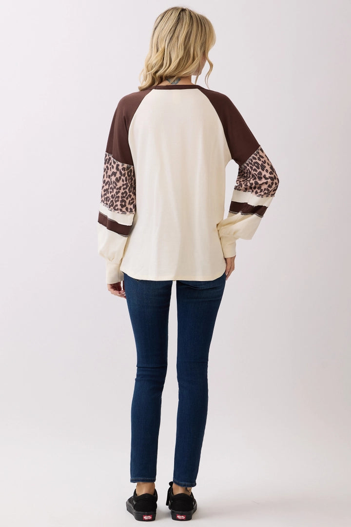 On Our Own Pullover Top - Chocolate