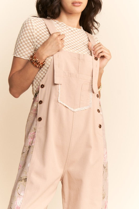 Sweet Symphony Floral Overalls