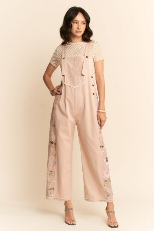 Sweet Symphony Floral Overalls