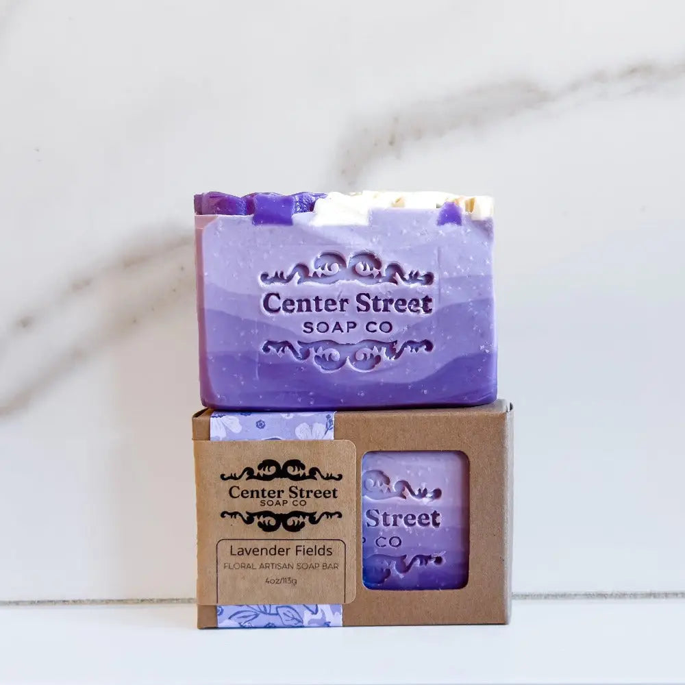 Center Street Soap Co
Lavender Fields floral artisan soap bar