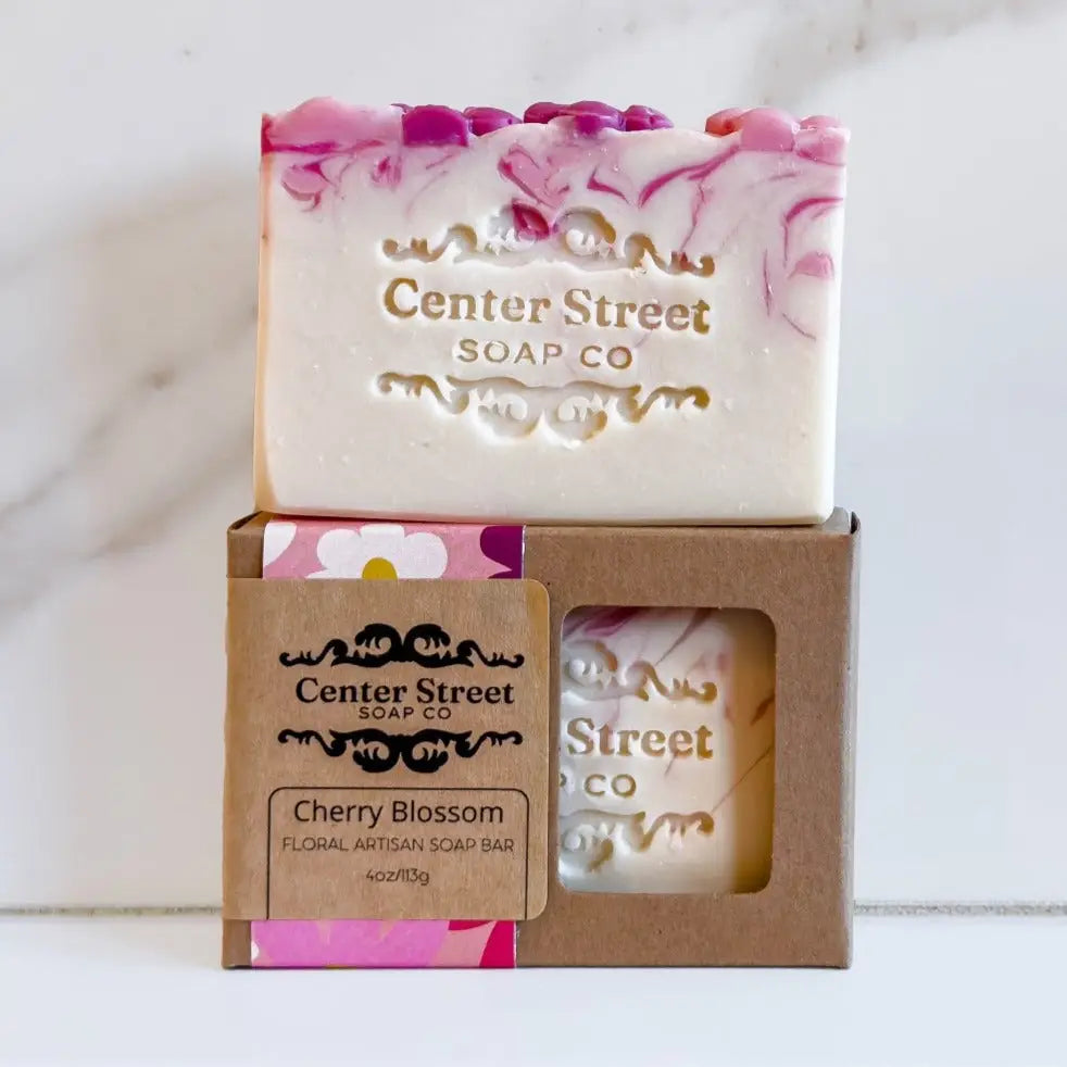 Center Street Soap Co
Cherry Blossom floral artisan soap bar