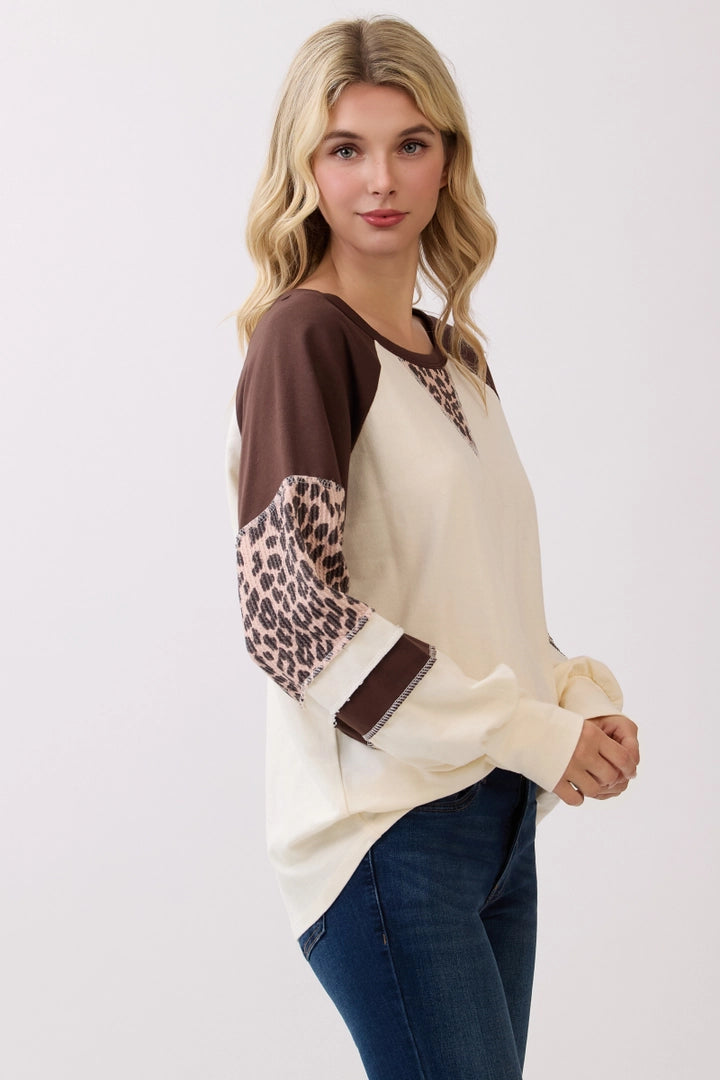 On Our Own Pullover Top - Chocolate