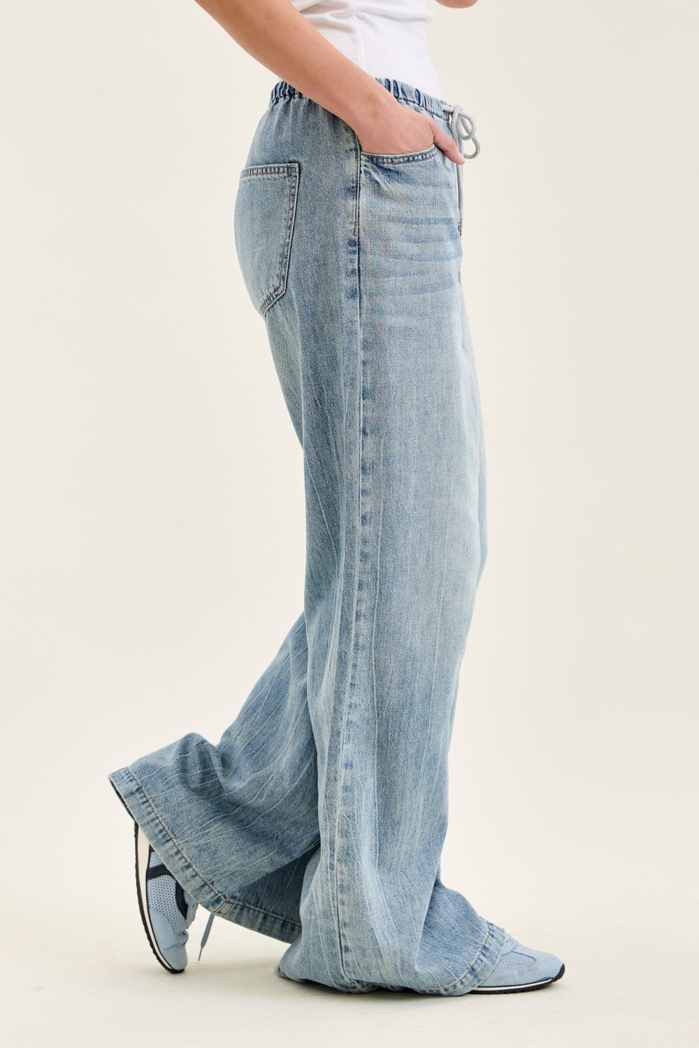 Judy Blue High Waist Featherweight Palazzo Pant