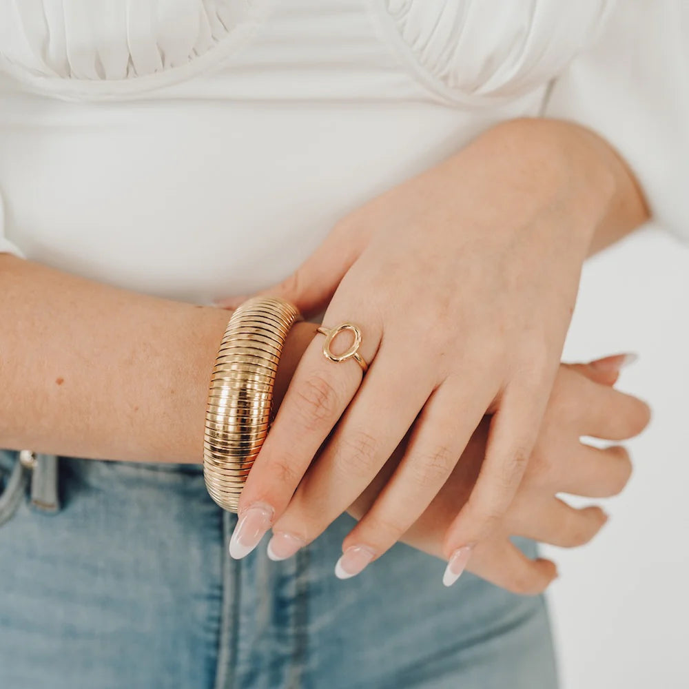 Fierce Finley Bangle Bracelet - Gold