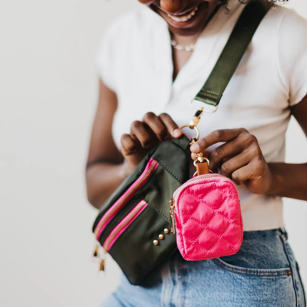 Gigi Clip On Pouch - Emerald