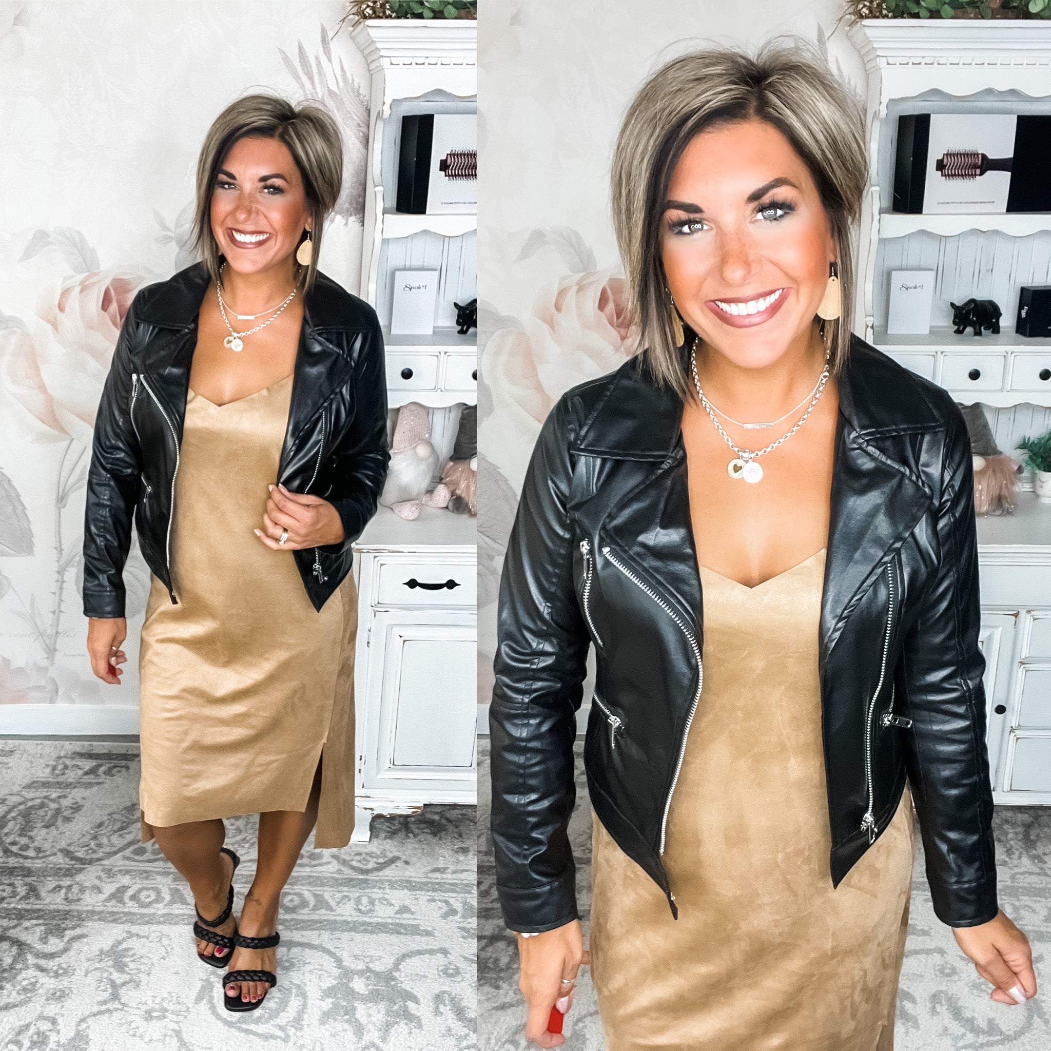 Greatest Day Ever Faux Suede Dress