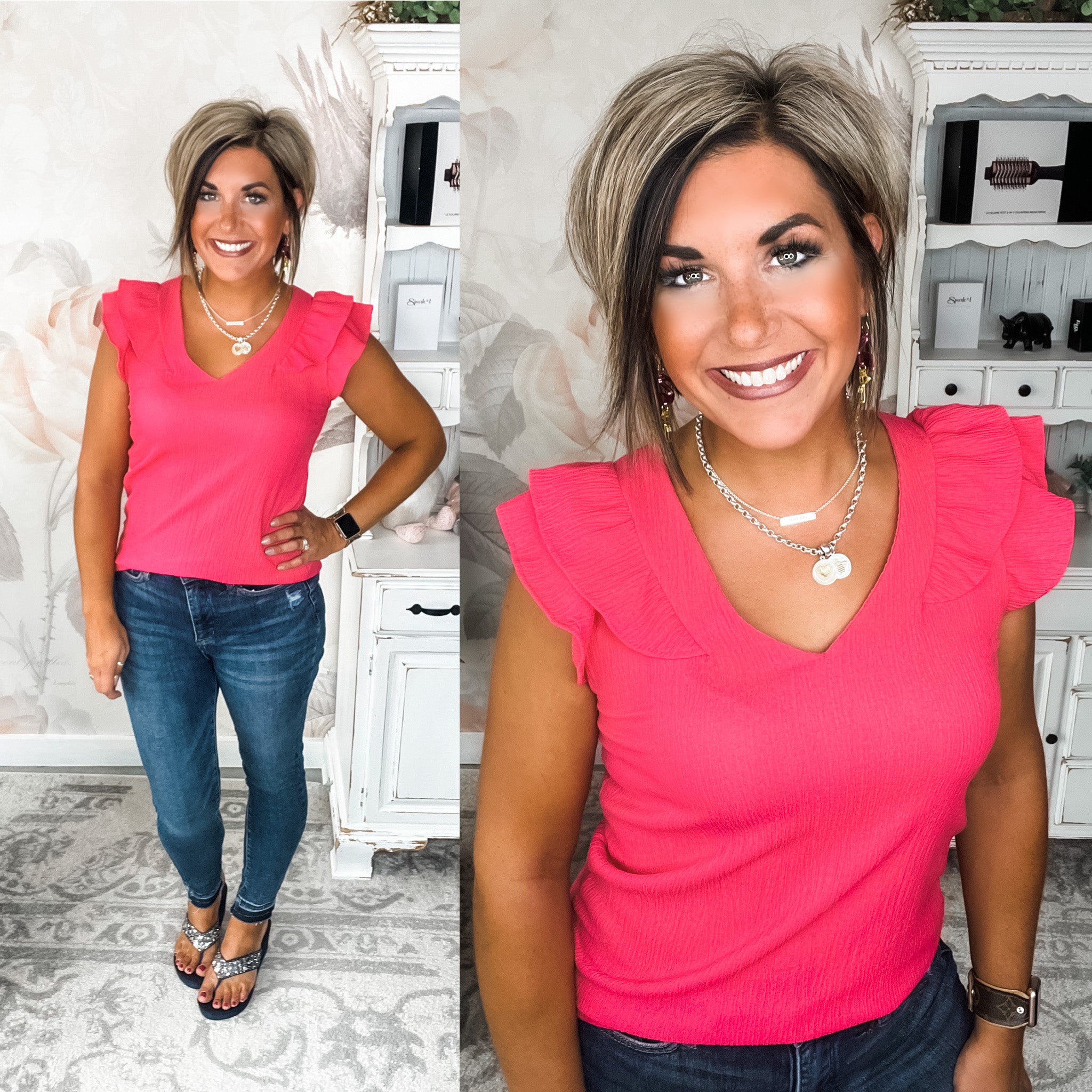 Shine Your Light Crepe Blouse